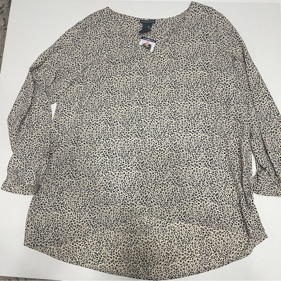 Chelsea & Theodore XXL Leopard Print Women's Top. NWT. - Picture 1 of 5